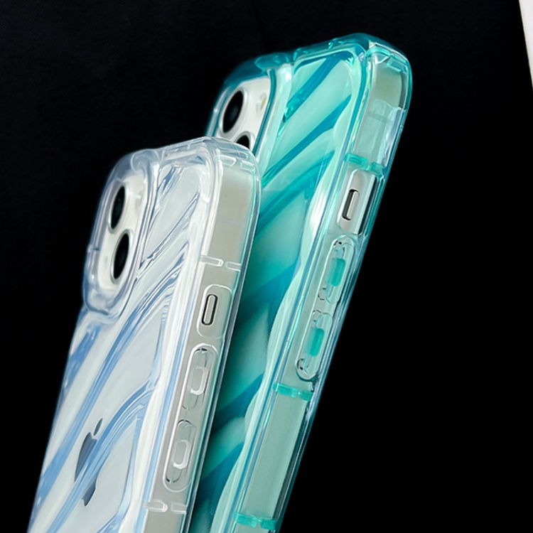 For iPhone 14 Plus Waves TPU Phone Case(Blue) For iPhone 14 Plus Waves TPU Phone Case(Blue)