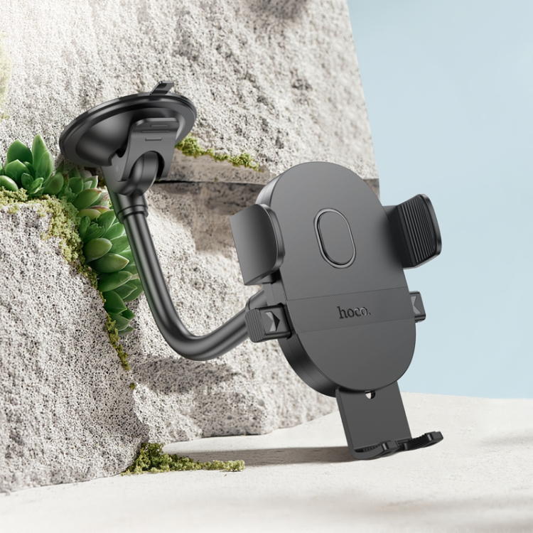 hoco H20 Mighty One-button Windshield Car Holder(Black) hoco H20 Mighty One-button Windshield Car Holder(Black)