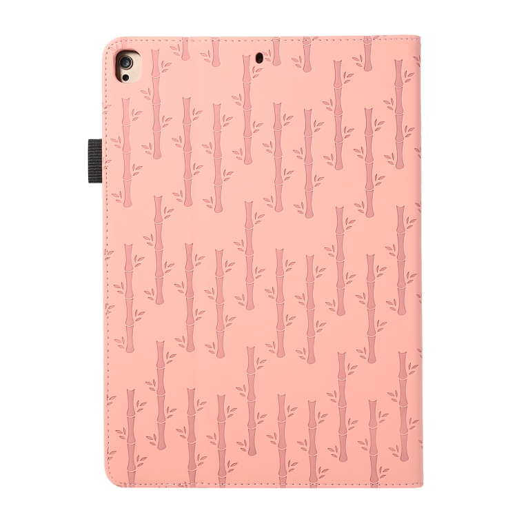 For iPad 10.2 Lucky Bamboo Pattern Leather Tablet Case(Pink)