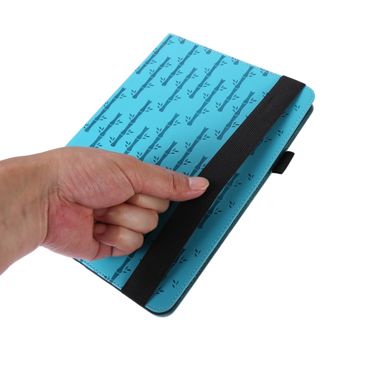 For iPad mini 2024 / mini 6 Lucky Bamboo Pattern Leather Tablet Case(Blue) For iPad mini 2024 / mini 6 Lucky Bamboo Pattern Leather Tablet Case(Blue)
