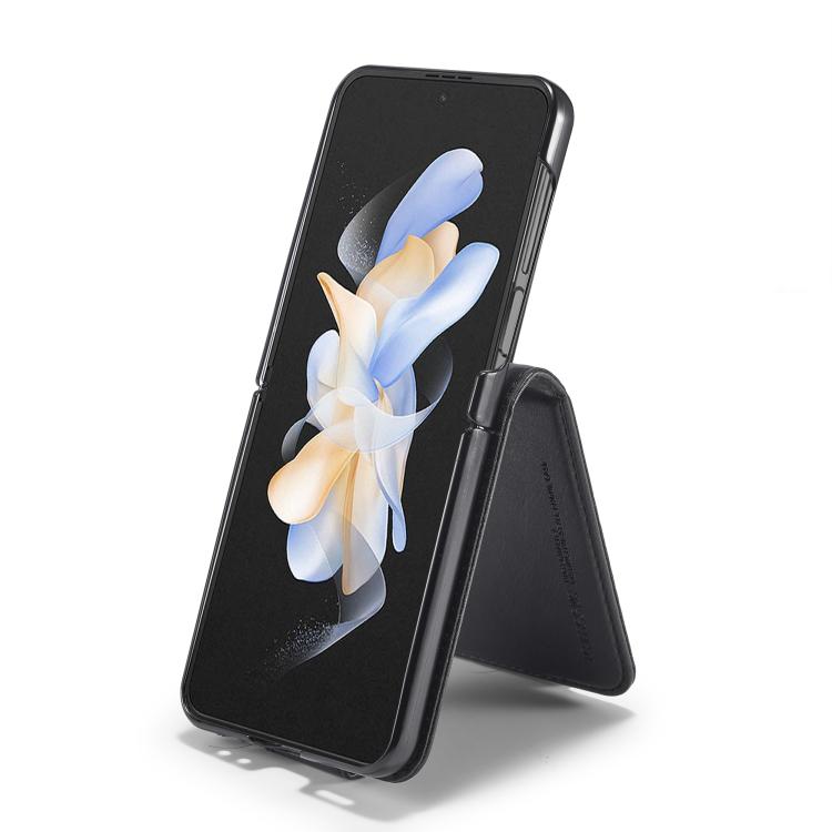 For Samsung Galaxy Z Flip7 5G LC.IMEEKE RFID Anti-theft Leather Phone Case(Black)
