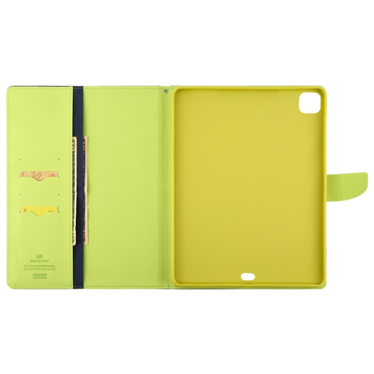 For iPad Pro 12.9 (2020) GOOSPERY FANCY DIARY Horizontal Flip PU Leather Tablet Case with Holder & Card Slots & Wallet(Navy) For iPad Pro 12.9 (2020) GOOSPERY FANCY DIARY Horizontal Flip PU Leather Tablet Case with Holder & Card Slots & Wallet(Navy)