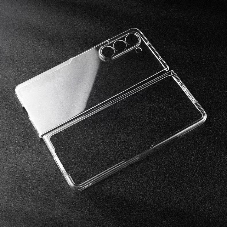 For Samsung Galaxy Z Fold5 PC Transparent Shockproof Protective Phone Case(Transparent) For Samsung Galaxy Z Fold5 PC Transparent Shockproof Protective Phone Case(Transparent)