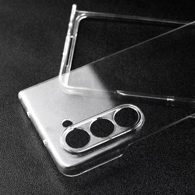 For Samsung Galaxy Z Fold5 PC Transparent Shockproof Protective Phone Case(Transparent) For Samsung Galaxy Z Fold5 PC Transparent Shockproof Protective Phone Case(Transparent)