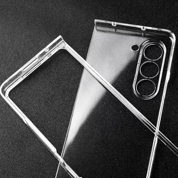 For Samsung Galaxy Z Fold5 PC Transparent Shockproof Protective Phone Case(Transparent) For Samsung Galaxy Z Fold5 PC Transparent Shockproof Protective Phone Case(Transparent)