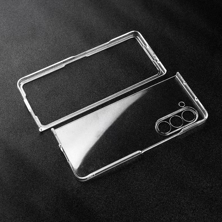 For Samsung Galaxy Z Fold5 PC Transparent Shockproof Protective Phone Case(Transparent) For Samsung Galaxy Z Fold5 PC Transparent Shockproof Protective Phone Case(Transparent)