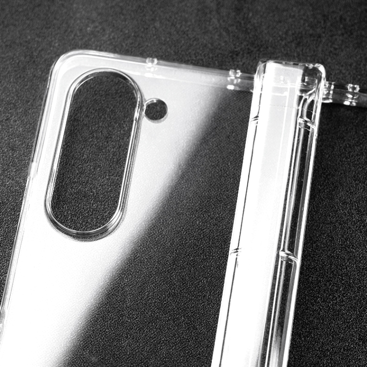 For Samsung Galaxy Z Fold6 3 in 1 PC Transparent Shockproof Protective Phone Case(Transparent) For Samsung Galaxy Z Fold6 3 in 1 PC Transparent Shockproof Protective Phone Case(Transparent)