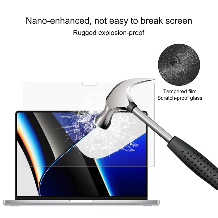 For MacBook Pro 16.2 inch A2485/A2780 25pcs 9H Laptop Screen Explosion-proof Tempered Glass Protective Film For MacBook Pro 16.2 inch A2485/A2780 25pcs 9H Laptop Screen Explosion-proof Tempered Glass Protective Film