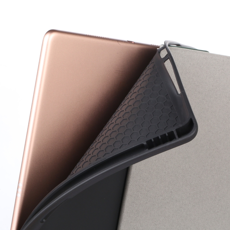 For iPad Air (2019) Electric Pressed Horizontal Flip Leather Case with Pen Slot & Holder without Keyboard(Grey) For iPad Air (2019) Electric Pressed Horizontal Flip Leather Case with Pen Slot & Holder without Keyboard(Grey)
