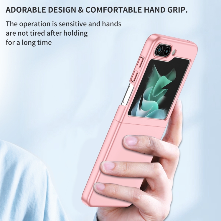 For Samsung Galaxy Z Flip6 5G Armor Foldable Phone Case(Pink) For Samsung Galaxy Z Flip6 5G Armor Foldable Phone Case(Pink)