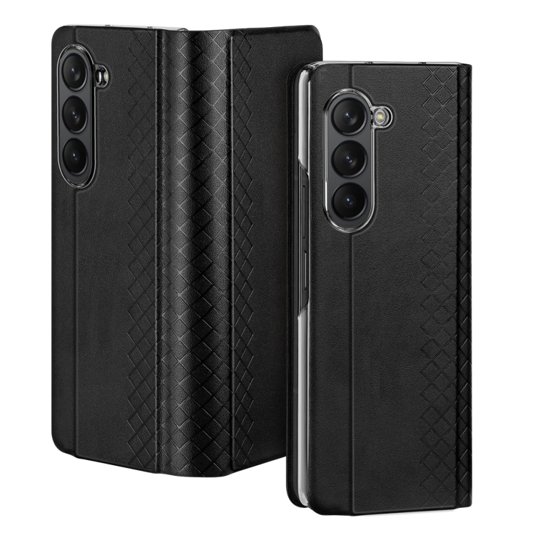For Samsung Galaxy Z Fold5 5G DUX DUCIS Bril Series PU + TPU Phone Case(Black) For Samsung Galaxy Z Fold5 5G DUX DUCIS Bril Series PU + TPU Phone Case(Black)