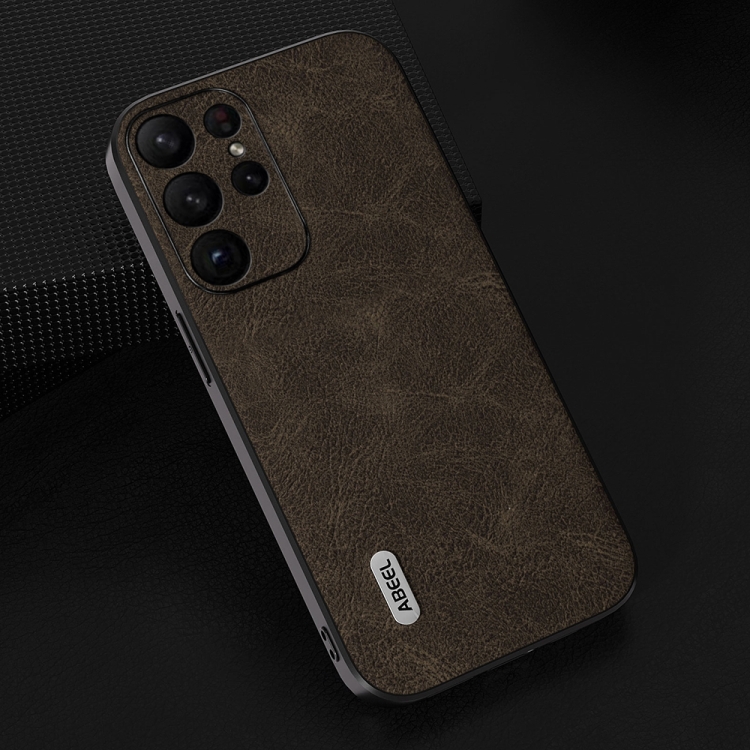 For Samsung Galaxy S23 Ultra 5G ABEEL Dream Litchi Texture PU Phone Case(Khaki) For Samsung Galaxy S23 Ultra 5G ABEEL Dream Litchi Texture PU Phone Case(Khaki)
