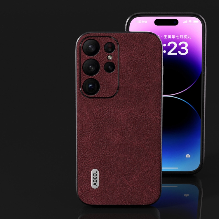 For Samsung Galaxy S23+ 5G ABEEL Dream Litchi Texture PU Phone Case(Purple) For Samsung Galaxy S23+ 5G ABEEL Dream Litchi Texture PU Phone Case(Purple)