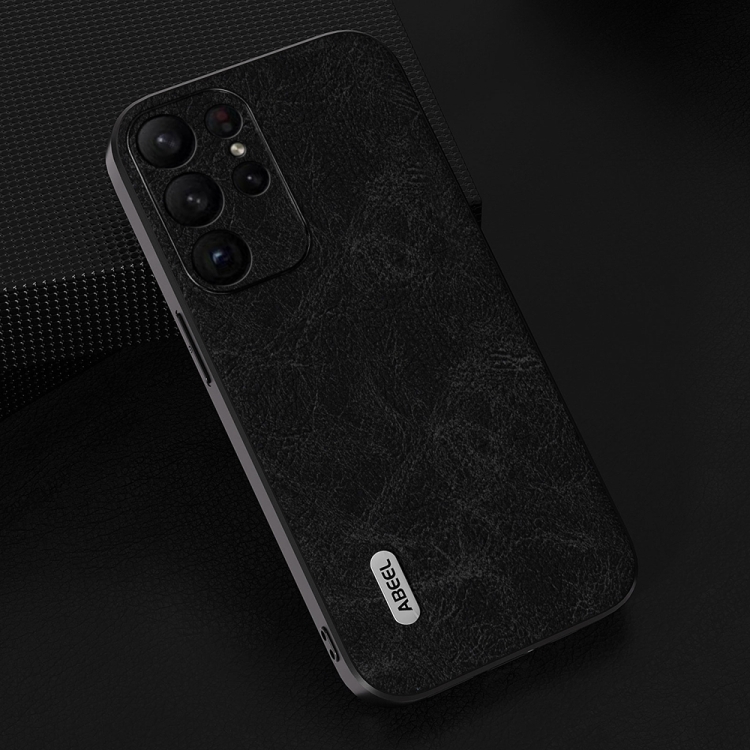 For Samsung Galaxy S23 5G ABEEL Dream Litchi Texture PU Phone Case(Black)
