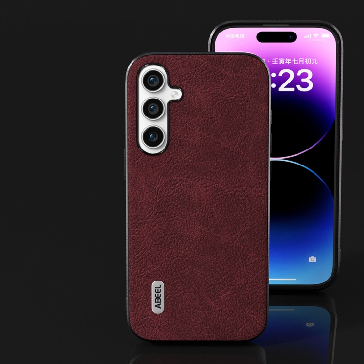 For Samsung Galaxy S23 FE 5G ABEEL Dream Litchi Texture PU Phone Case(Purple) For Samsung Galaxy S23 FE 5G ABEEL Dream Litchi Texture PU Phone Case(Purple)
