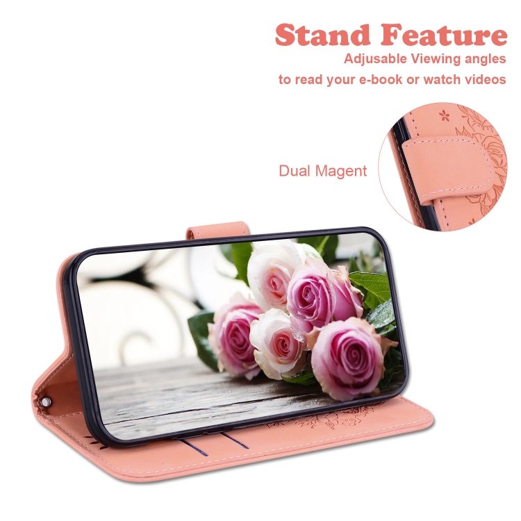 For Samsung Galaxy S23 FE 5G Butterfly Rose Embossed Leather Phone Case(Pink) For Samsung Galaxy S23 FE 5G Butterfly Rose Embossed Leather Phone Case(Pink)