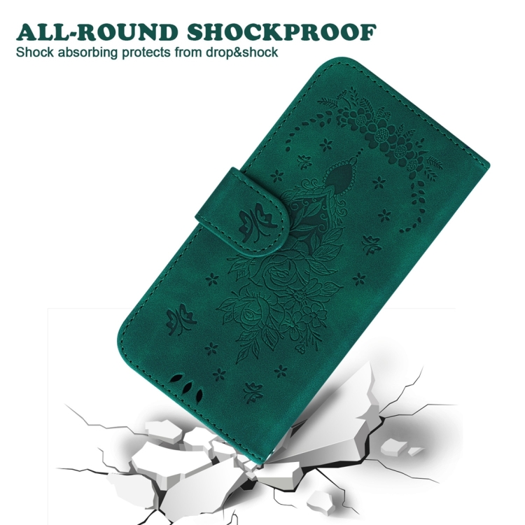 For Samsung Galaxy S24 Ultra 5G Butterfly Rose Embossed Leather Phone Case(Green) For Samsung Galaxy S24 Ultra 5G Butterfly Rose Embossed Leather Phone Case(Green)