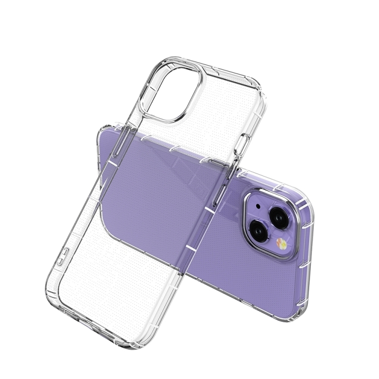 For iPhone 15 Plus Airbag Four-Corner Full Coverage Shockproof TPU Phone Case(Transparent) For iPhone 15 Plus Airbag Four-Corner Full Coverage Shockproof TPU Phone Case(Transparent)