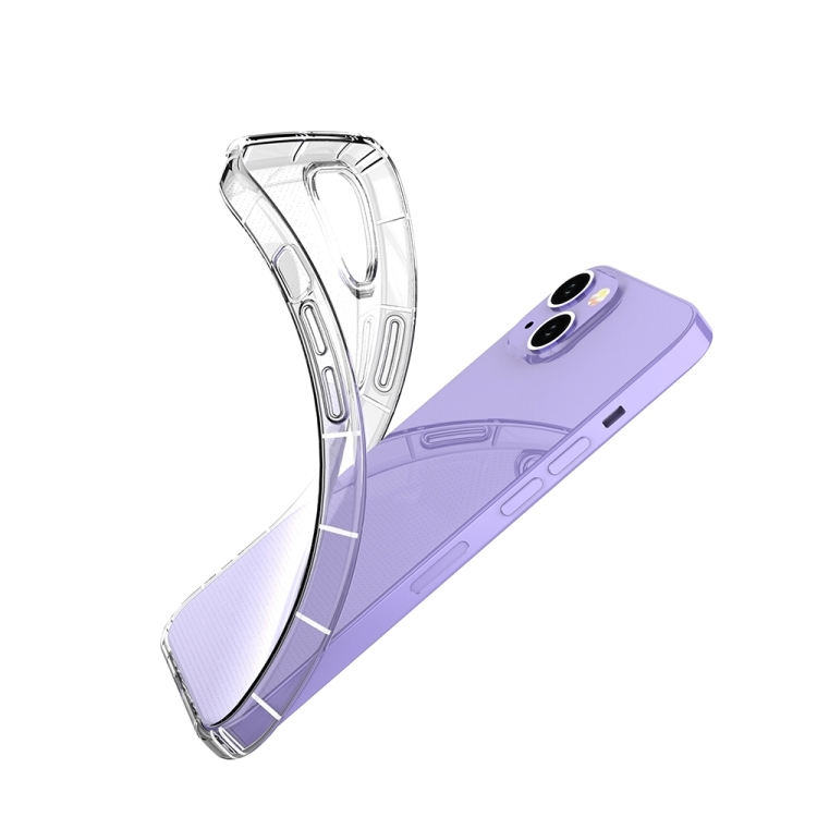 For iPhone 15 Plus Airbag Four-Corner Full Coverage Shockproof TPU Phone Case(Transparent) For iPhone 15 Plus Airbag Four-Corner Full Coverage Shockproof TPU Phone Case(Transparent)