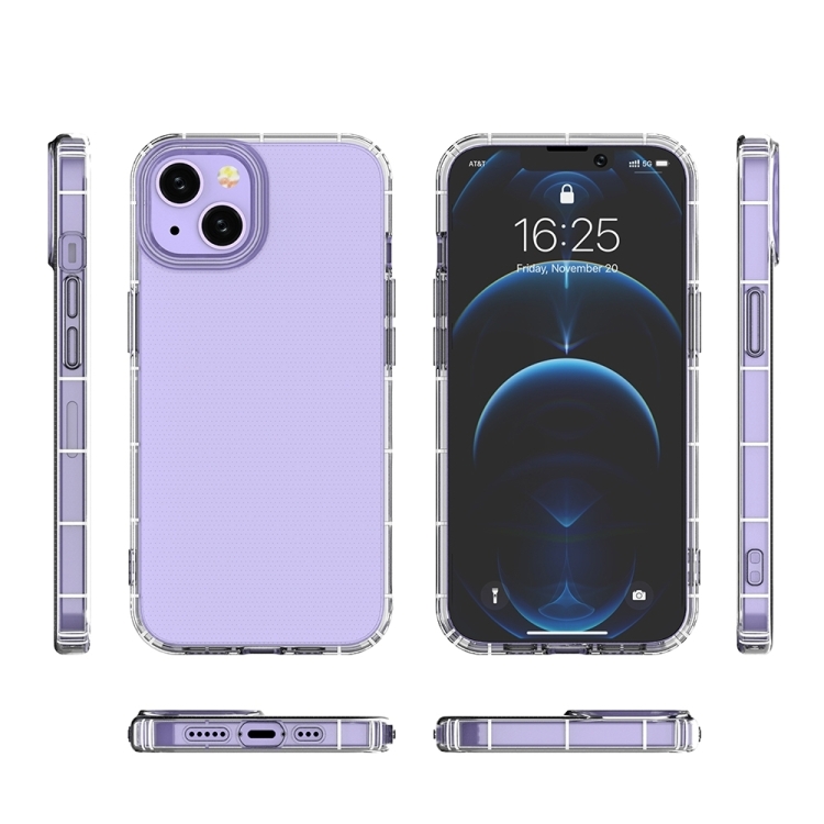 For iPhone 15 Plus Airbag Four-Corner Full Coverage Shockproof TPU Phone Case(Transparent) For iPhone 15 Plus Airbag Four-Corner Full Coverage Shockproof TPU Phone Case(Transparent)