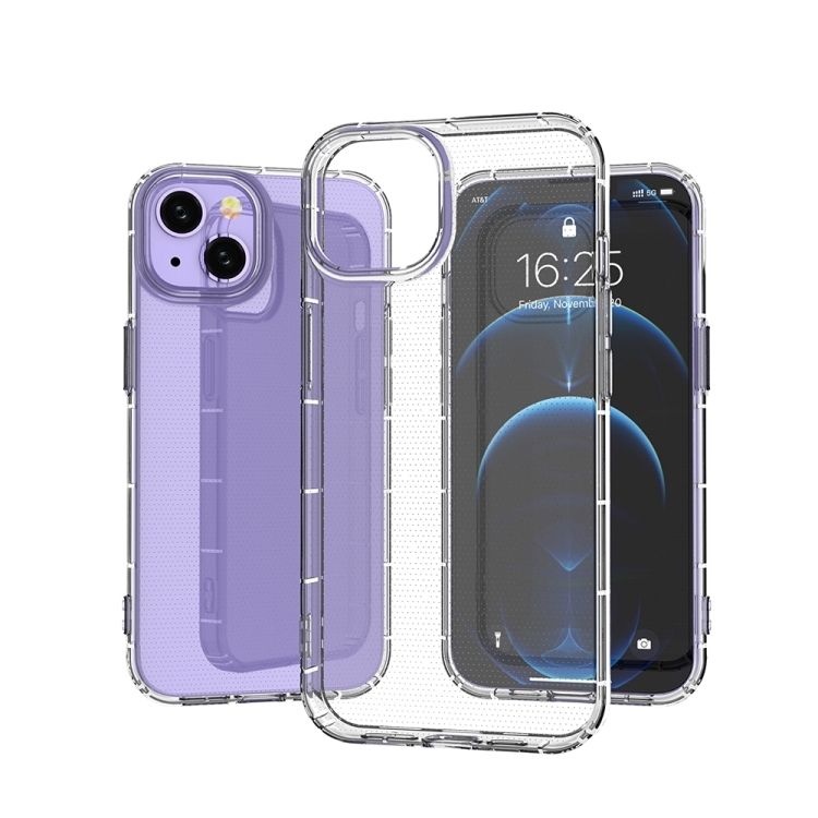For iPhone 15 Plus Airbag Four-Corner Full Coverage Shockproof TPU Phone Case(Transparent) For iPhone 15 Plus Airbag Four-Corner Full Coverage Shockproof TPU Phone Case(Transparent)