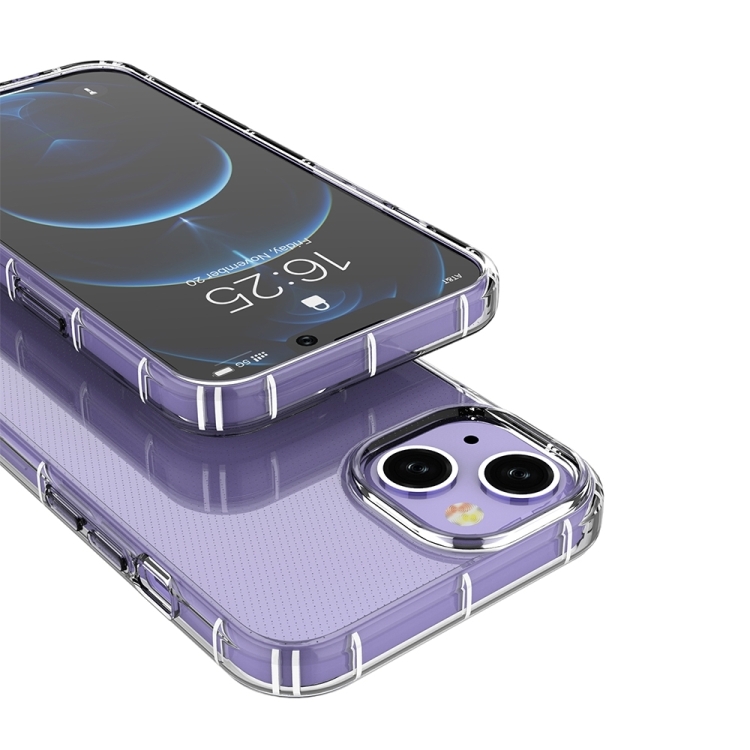 For iPhone 15 Plus Airbag Four-Corner Full Coverage Shockproof TPU Phone Case(Transparent) For iPhone 15 Plus Airbag Four-Corner Full Coverage Shockproof TPU Phone Case(Transparent)