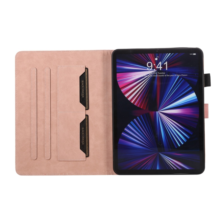 For iPad Pro 12.9 2022 / 2021 / 2020 Staff Music Embossed Smart Leather Tablet Case(Pink) For iPad Pro 12.9 2022 / 2021 / 2020 Staff Music Embossed Smart Leather Tablet Case(Pink)