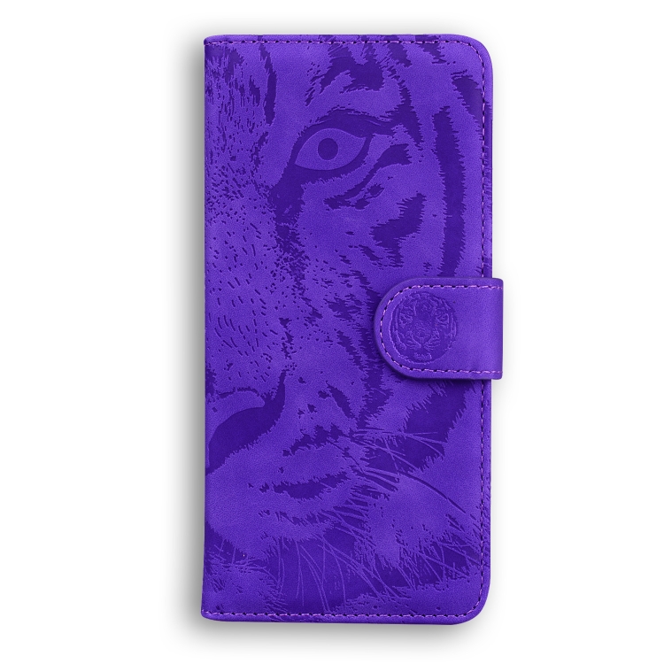 For Samsung Galaxy S23 FE 5G Tiger Embossing Pattern Flip Leather Phone Case(Purple) For Samsung Galaxy S23 FE 5G Tiger Embossing Pattern Flip Leather Phone Case(Purple)