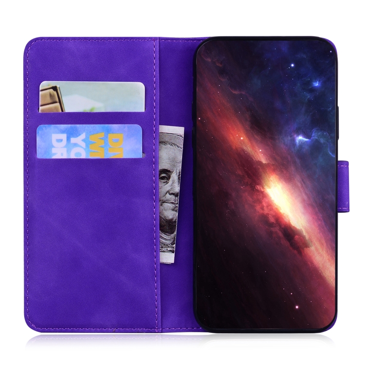 For Samsung Galaxy S23 FE 5G Tiger Embossing Pattern Flip Leather Phone Case(Purple) For Samsung Galaxy S23 FE 5G Tiger Embossing Pattern Flip Leather Phone Case(Purple)