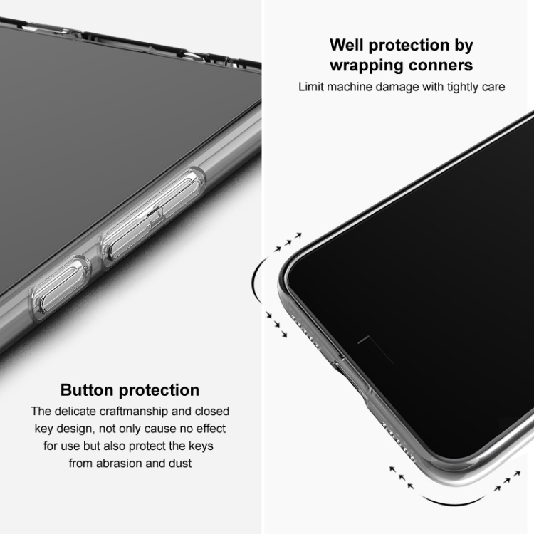 Para Xiaomi Poco X6 Pro 5G / Redmi K70E 5G imak UX-5 Series Funda protectora  de TPU transparente a prueba de golpes (Transparente)