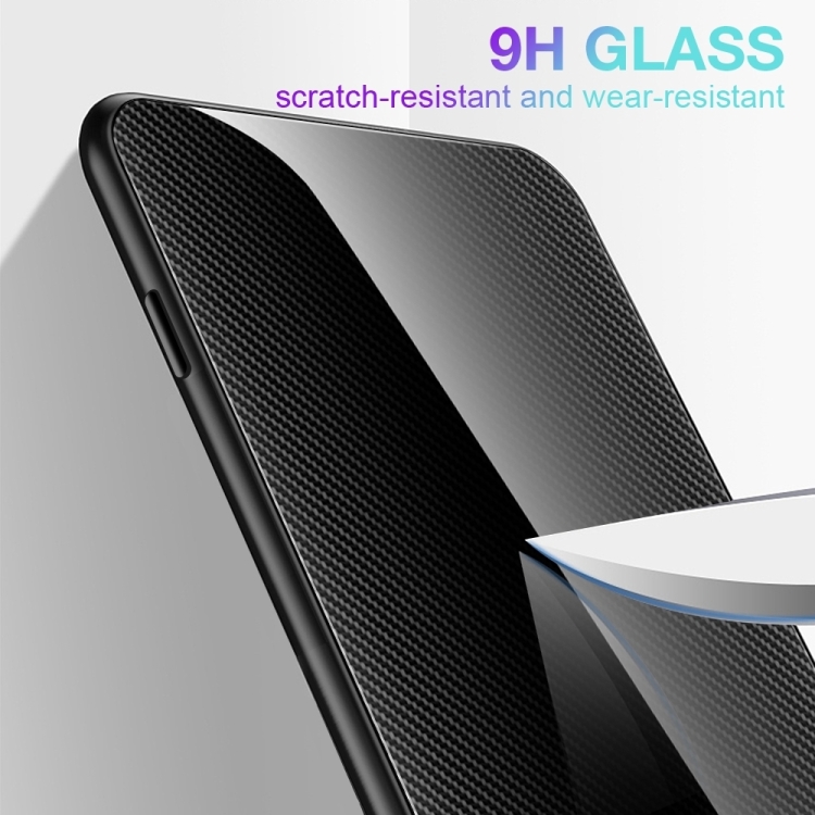 For iPhone 15 Texture Gradient Glass TPU Phone Case(Red) For iPhone 15 Texture Gradient Glass TPU Phone Case(Red)