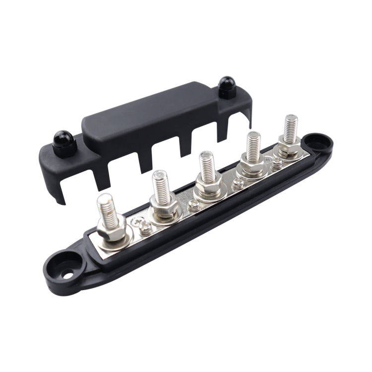 CP-4122-01 RV Yacht M8 Single Row 5-way Power Distribution Block Busbar ...