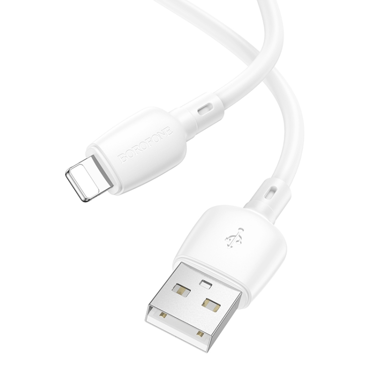 Borofone BX93 2.4A USB to 8 Pin Data Cable, Length: 1m(White) Borofone BX93 2.4A USB to 8 Pin Data Cable, Length: 1m(White)
