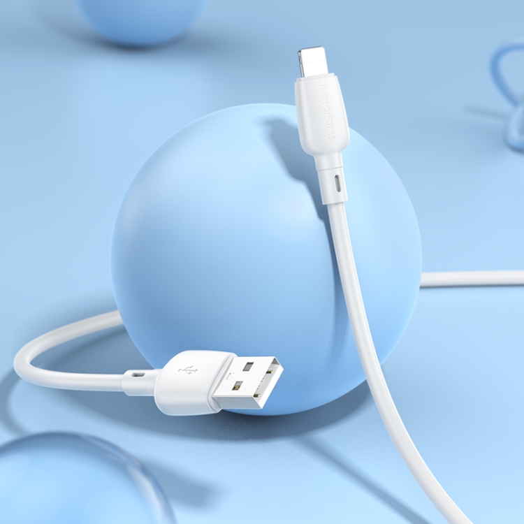 Borofone BX93 2.4A USB to 8 Pin Data Cable, Length: 1m(White) Borofone BX93 2.4A USB to 8 Pin Data Cable, Length: 1m(White)