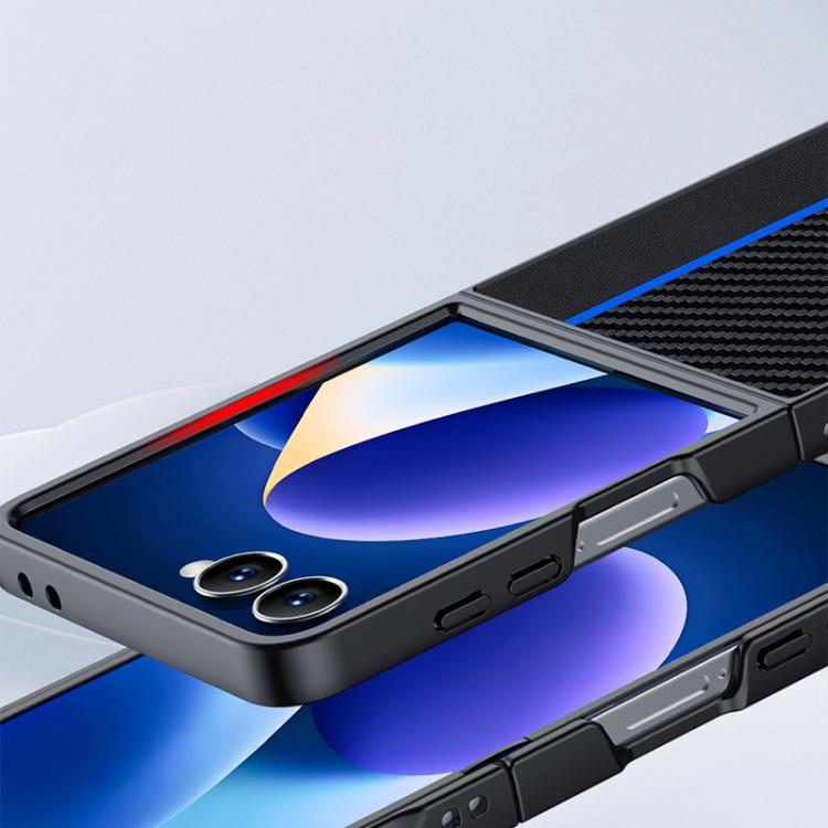 For Galaxy Z Flip8 5G Ultra-thin Carbon Fiber Texture Printing Phone Case(Black)