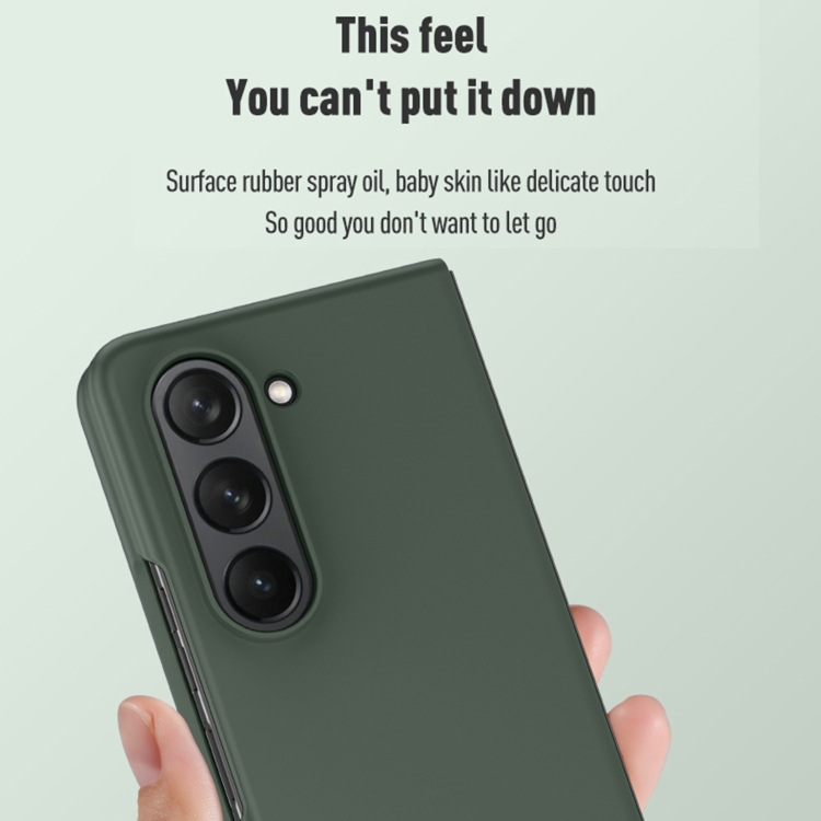 For Samsung Galaxy Z Fold5 Skin Feel 360 Shockproof PC Protective Phone Case(Black) For Samsung Galaxy Z Fold5 Skin Feel 360 Shockproof PC Protective Phone Case(Black)