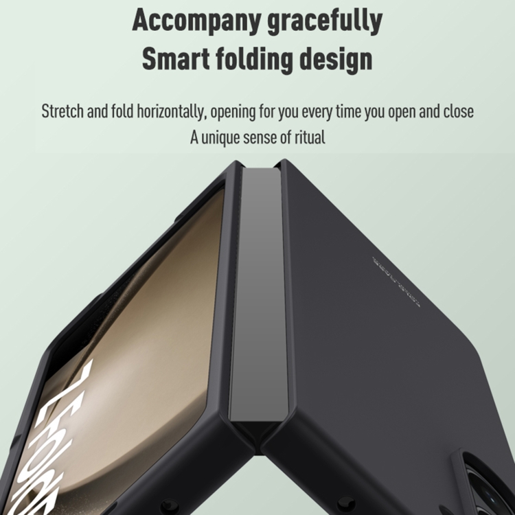 For Samsung Galaxy Z Fold5 Skin Feel 360 Shockproof PC Protective Phone Case(Black) For Samsung Galaxy Z Fold5 Skin Feel 360 Shockproof PC Protective Phone Case(Black)