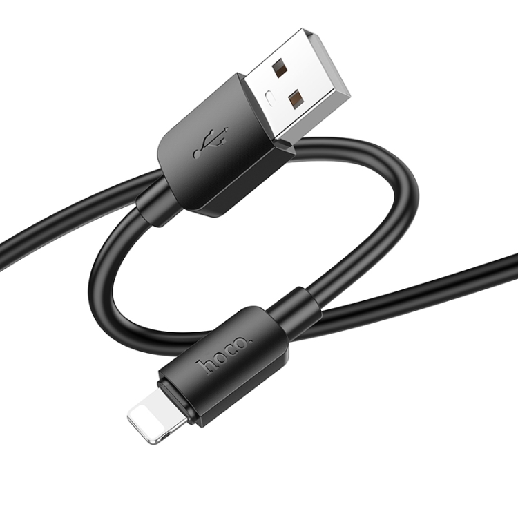 hoco X96 Hyper 1m 2.4A USB to 8 Pin Charging Data Cable(Black) hoco X96 Hyper 1m 2.4A USB to 8 Pin Charging Data Cable(Black)