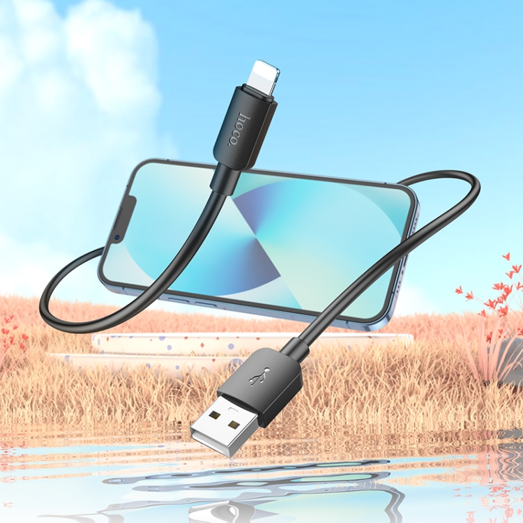 hoco X96 Hyper 1m 2.4A USB to 8 Pin Charging Data Cable(Black) hoco X96 Hyper 1m 2.4A USB to 8 Pin Charging Data Cable(Black)