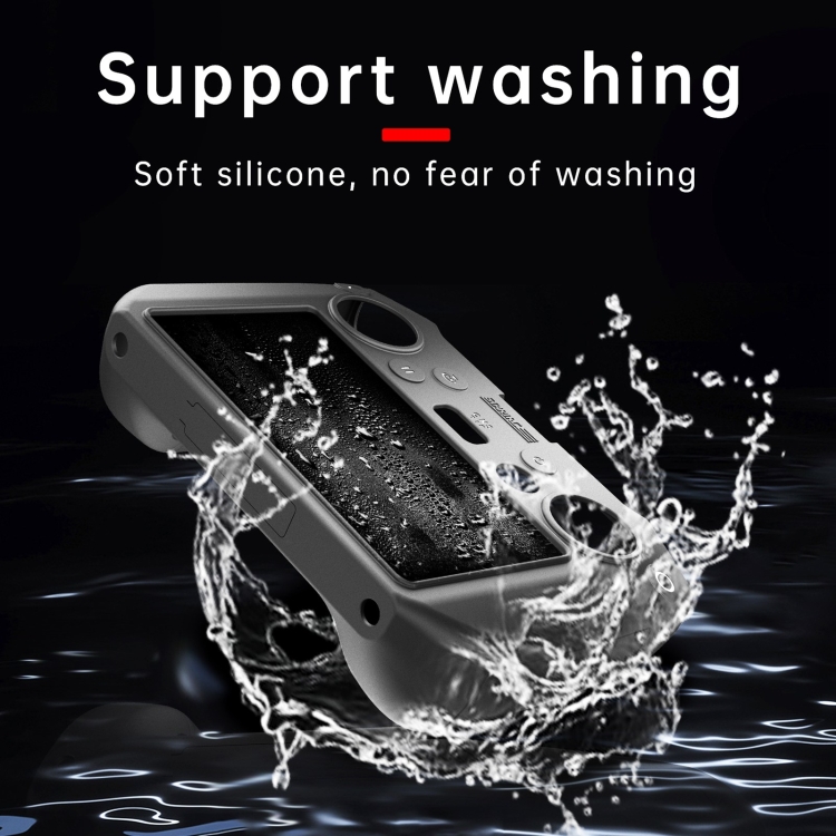 Para DJI Mavic 3 /RC Pro con pantalla STARTRC Funda protectora de silicona (Negro) - 3