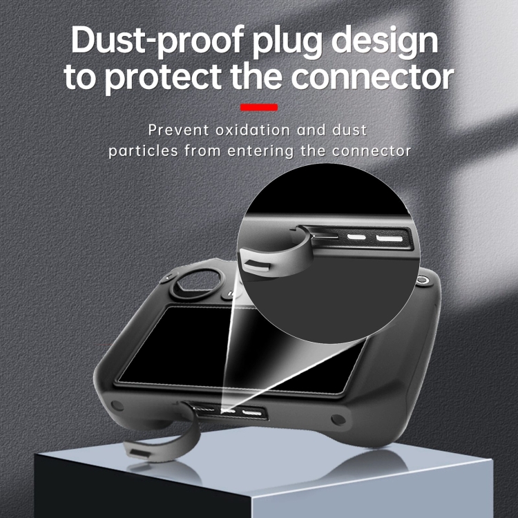 Para DJI Mavic 3 /RC Pro con pantalla STARTRC Funda protectora de silicona (Negro) - 5