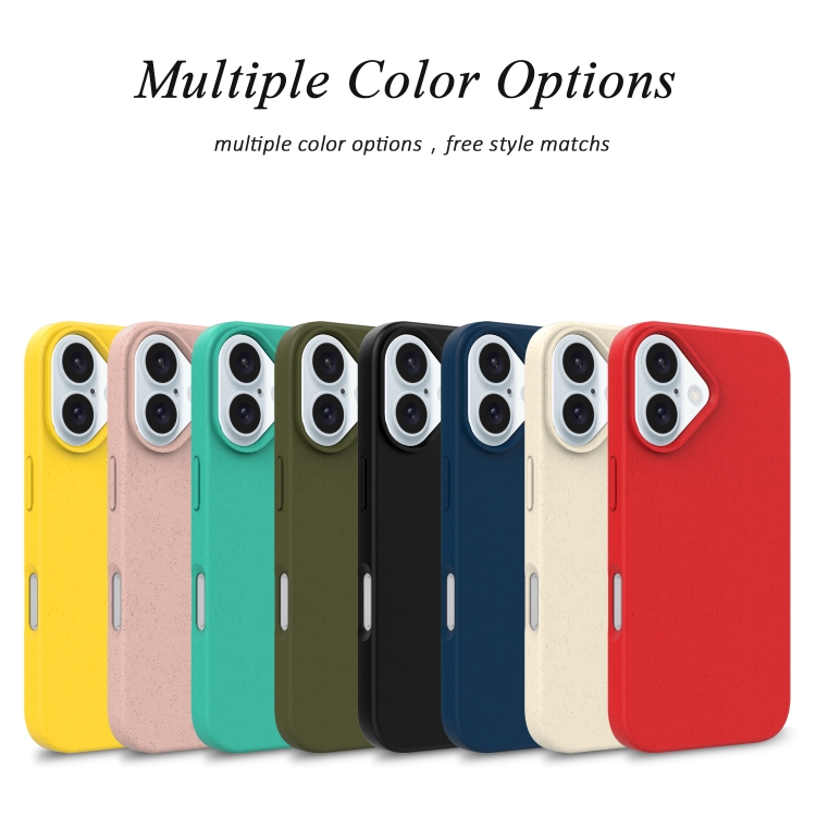 For iPhone 16 Plus Starry Series Shockproof Straw Material + TPU Protective Case(Red) For iPhone 16 Plus Starry Series Shockproof Straw Material + TPU Protective Case(Red)