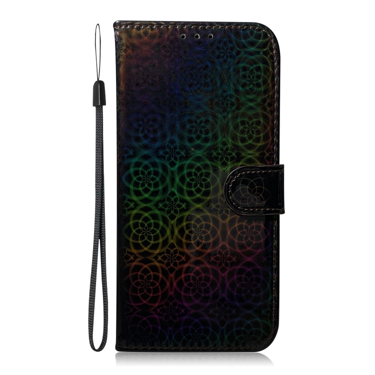 For iPhone 15 Plus Colorful Magnetic Buckle Leather Phone Case(Black) For iPhone 15 Plus Colorful Magnetic Buckle Leather Phone Case(Black)