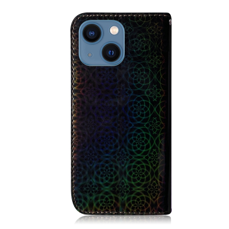 For iPhone 15 Plus Colorful Magnetic Buckle Leather Phone Case(Black) For iPhone 15 Plus Colorful Magnetic Buckle Leather Phone Case(Black)