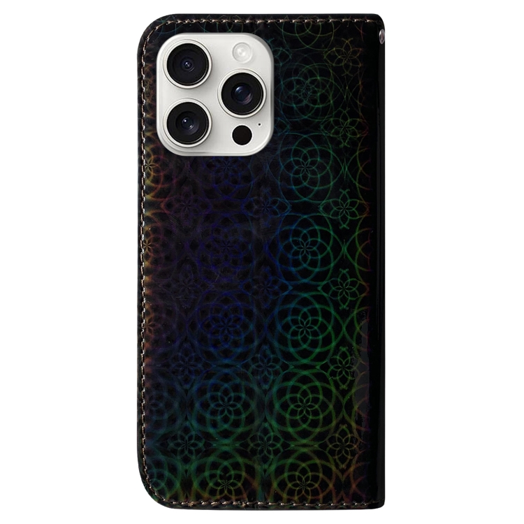 For iPhone 16 Pro Colorful Magnetic Buckle Leather Phone Case(Black) For iPhone 16 Pro Colorful Magnetic Buckle Leather Phone Case(Black)