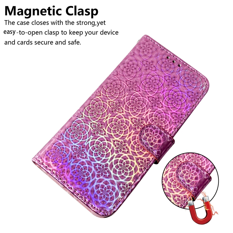 For iPhone 16 Plus Colorful Magnetic Buckle Leather Phone Case(Pink) For iPhone 16 Plus Colorful Magnetic Buckle Leather Phone Case(Pink)