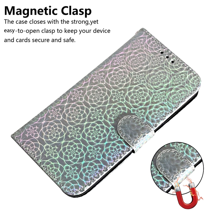 For Samsung Galaxy S23 FE 5G Colorful Magnetic Buckle Leather Phone Case(Silver) For Samsung Galaxy S23 FE 5G Colorful Magnetic Buckle Leather Phone Case(Silver)