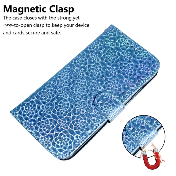 For Samsung Galaxy S24 Ultra 5G Colorful Magnetic Buckle Leather Phone Case(Blue) For Samsung Galaxy S24 Ultra 5G Colorful Magnetic Buckle Leather Phone Case(Blue)