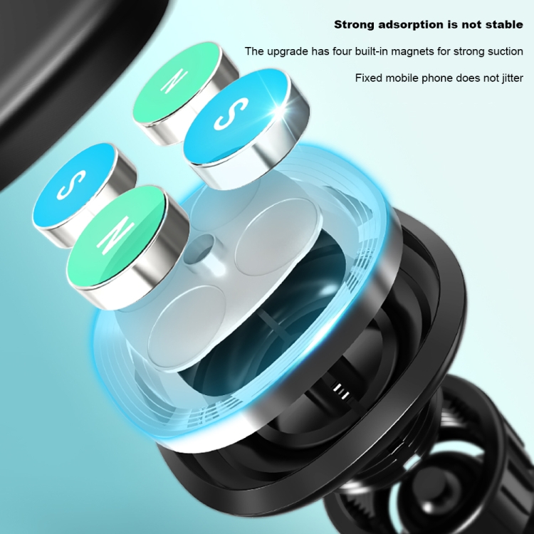 FLOVEME YXF222951 Square Air Outlet Magnetic Car Holder(Black) FLOVEME YXF222951 Square Air Outlet Magnetic Car Holder(Black)