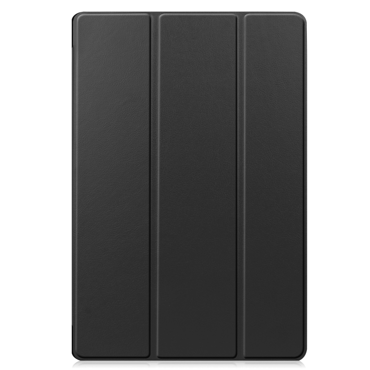 For Samsung Galaxy Tab S9 FE+ / S10+ Custer Pure Color 3-Fold Holder Smart Leather Tablet Case(Black) For Samsung Galaxy Tab S9 FE+ / S10+ Custer Pure Color 3-Fold Holder Smart Leather Tablet Case(Black)